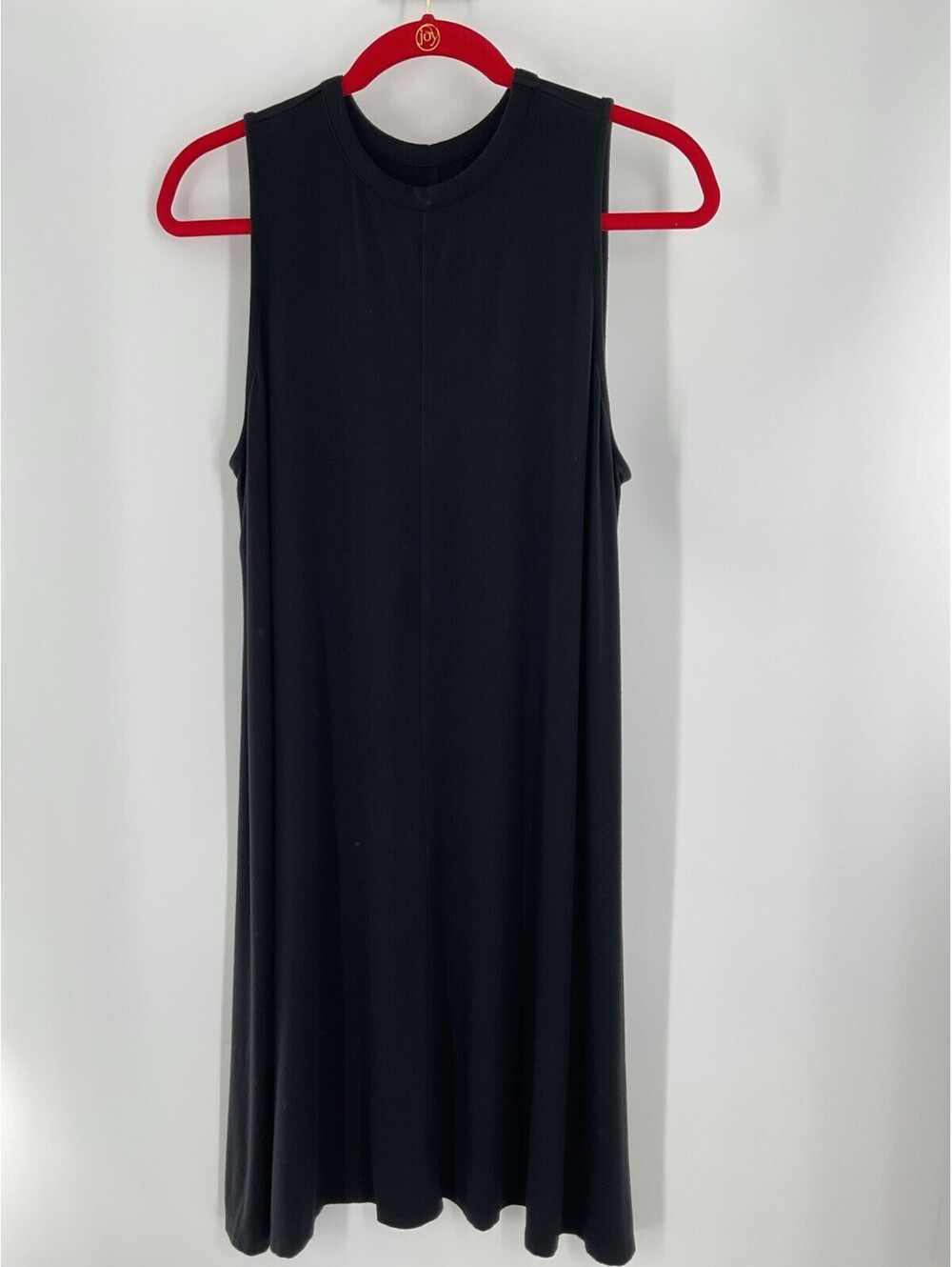 Time And Tru Women’s Size Large Tank T-Shirt Dress Black 120